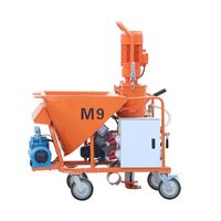 Machine à plâtrer le gypse entièrement automatique M6/M9/M10/M12, machine à projeter le gypse et la mastication entièrement automatique électrique 380V 220V
