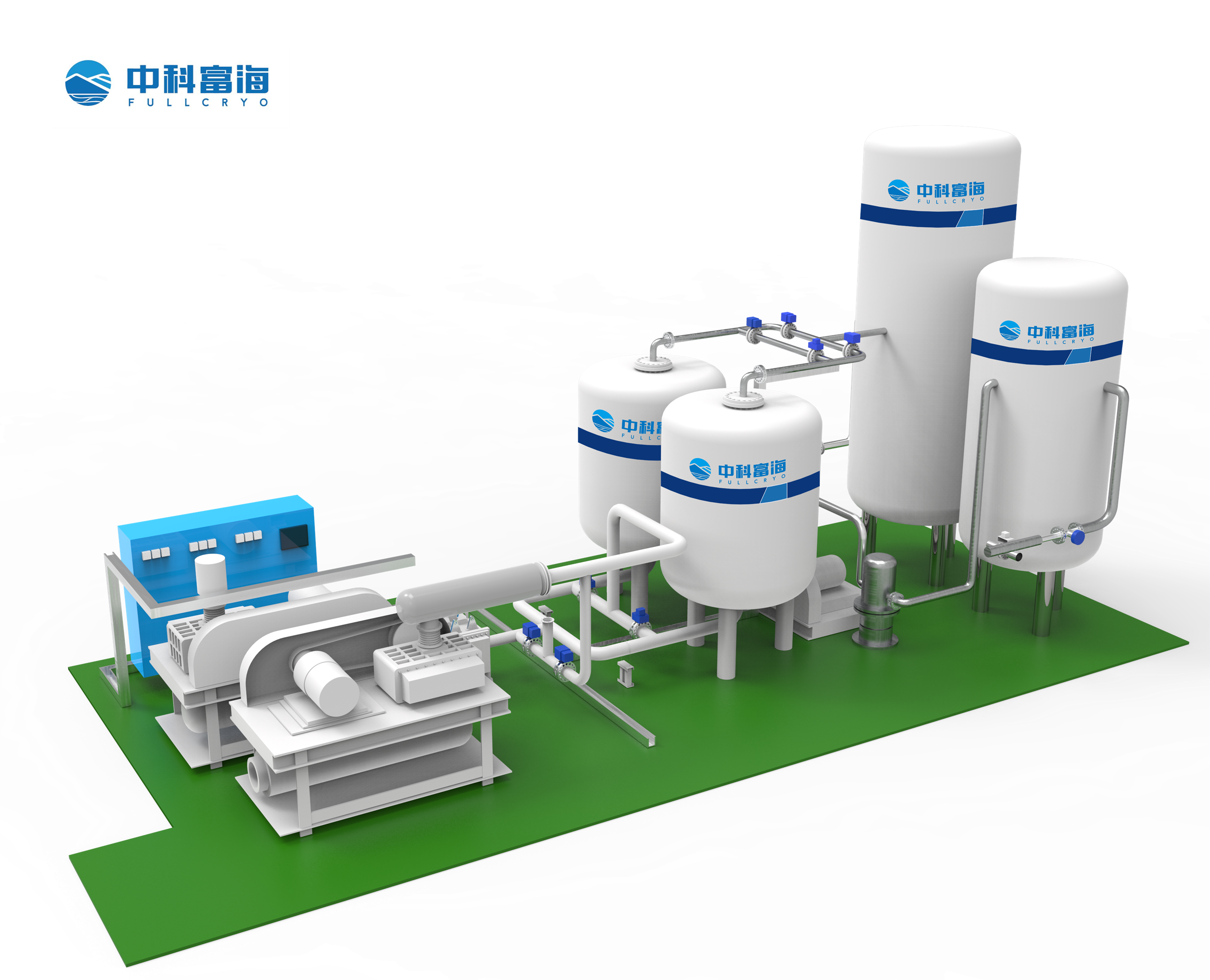 Медицинский промышленный генератор кислорода Fullcryo VPSA, 92%, основной компонент двигателя, озон, для нового подержанного газогенератора