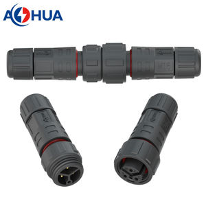 AHUA Mâle Femelle IP67 IP68 1.0 0.75mm Câble d'alimentation <span class=keywords><strong>12</strong></span> Volt 3 Pin <span class=keywords><strong>Connecteur</strong></span> <span class=keywords><strong>étanche</strong></span> - Product Image 3