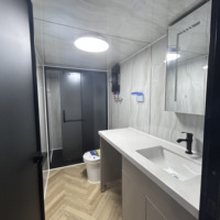 Villa conteneur contemporaine préfabriquée et extensible, toilettes entièrement meublées, pavillon de vie pliable, installation rapide, mobile, OEM