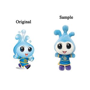CustomPlushMaker OEM – Jouets en peluche personnalisés de haute qualité, mascotte de dessin animé, Stitch, jouets en peluche doux et rembourrés, jouet en peluche personnalisé en forme de goutte d'eau - Product Image 2