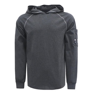Camisetas con Capucha FR <span class=keywords><strong>Serie</strong></span> Heather de 6oz NFPA2112 CAT2, Sudaderas Ignífugas con Hilo de Aramida y Tela Elástica para Soldadura y Trabajo Químico - Product Image 2