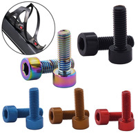 Sekrup Titanium Allen Bolt M3 M4 M5 X 25mm M6 M8 untuk Setang Sepeda, Sekrup Kepala Hex Socket, Baut Pengangkat Stem Setang Sepeda