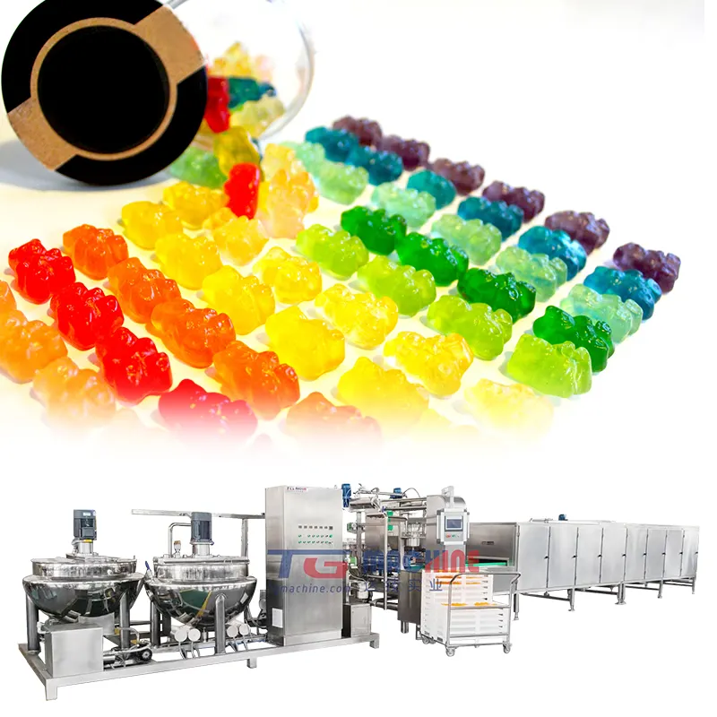 Thượng Hải hàng đầu Picks thương hiệu Phù hợp đơn giản bảo trì Gummy kẹo làm máy dây chuyền sản xuất