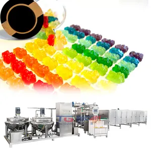 Shanghai Top Picks Brands Tailored Manutenção Simples Gummy Candy Making Machine Linha De Produção