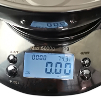 Balance de cuisine électronique en acier inoxydable Leaone, 5 kg, arrêt automatique, alimentation par piles, écran LCD, mesure du poids personnalisable