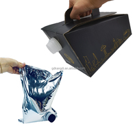 96oz aluminium BIB sac litre sac dans une boîte vin jus sirop boissons boisson liquide remplissage emballage aseptique sac café à emporter boîte