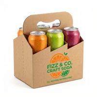 Scatola per Birra in Cartone a Prezzo di Fabbrica, Confezione da 6 Birre con Divisori per Negozi di Bevande