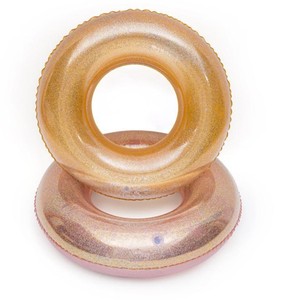 Bouée gonflable Mart dorée avec paillettes pour piscine et <span class=keywords><strong>bain</strong></span>, jouet flottant pour l'eau - Product Image 3