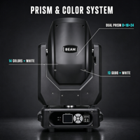 Projecteur à tête mobile Sharpy Beam 295w 14R DMX512, équipement d'éclairage professionnel pour mariage, bar