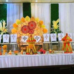 Fondo de Vinilo Personalizado con Logotipo, Material Impermeable, Tamaño Grande 4*3.5 M, Estilo Etíope Habesha para Bodas - Product Image 2