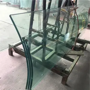 Glass Manufacturer Large Size Safety Buildings Large Bent Tempered Glass