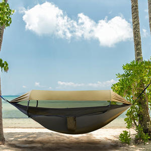 GARIDA Portable 70D Nylon Parachute Double Arbre de Couchage <span class=keywords><strong>Hamac</strong></span> <span class=keywords><strong>avec</strong></span> <span class=keywords><strong>Moustiquaire</strong></span> <span class=keywords><strong>et</strong></span> Bâche <span class=keywords><strong>Hamac</strong></span> Camping Extérieur GCHH-015 - Product Image 2