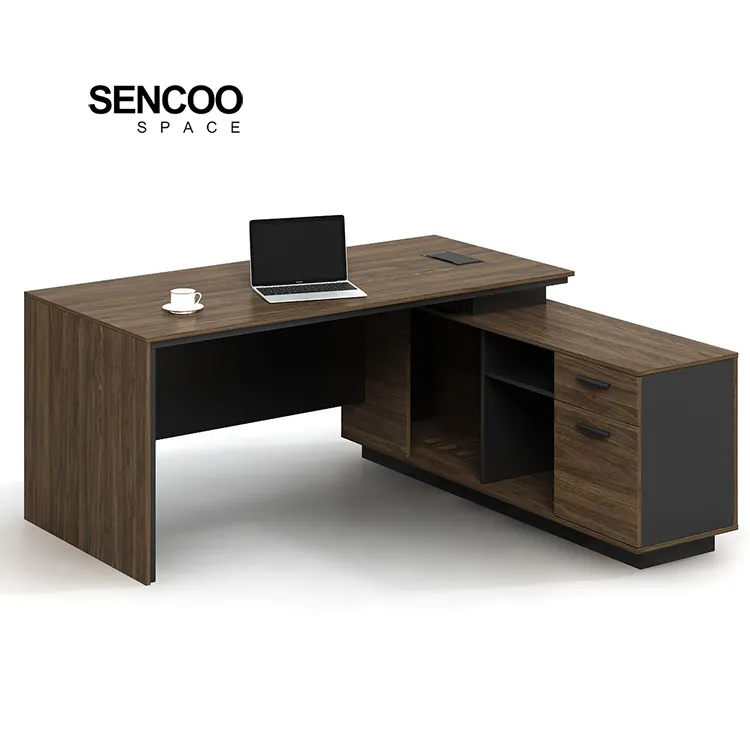 Yüksek kalite avrupa tarzı ofis mobilyaları sıcak satış Modern yöneticisi ofis masası