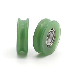 ลูกปืนสแตนเลสที่ผลิตโดยผู้ผลิต ลูกรอกเคลือบยาง รางนำร่องรูปตัวยูแบบเว้า ล้อนำทางสำหรับห้องอาบน้ำ - Product Image 4