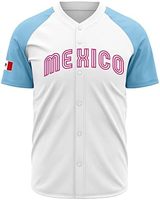 Maillots de baseball personnalisés de haute qualité du Mexique, à séchage rapide, pour hommes