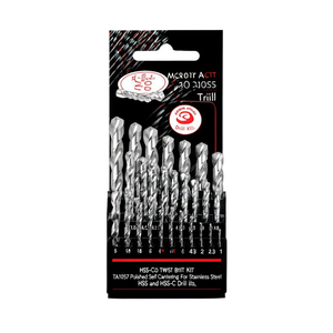 Juego de brocas helicoidales HSS-Co TA1057 pulidas y autocentrantes para acero inoxidable, brocas HSS y HSS-C - Product Image 2