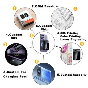 Cargador Portátil Personalizable OEM, Batería Externa Inalámbrica de 5000 mAh, PD 22.5W, Batería Externa Magnética Portátil de 10000 mAh para iPhone - Product Image 4