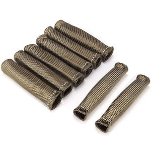 8pcs 2500 ° חום שרוול ניצוץ תקע 6 \ "ניצוץ תקע חוט חום מגן מגן כיסוי עבור <span class=keywords><strong>ls1</strong></span>/ls2 sbc 350 כלי רכב 454 - Product Image 4