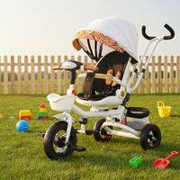 Haute qualité enfants poussette 3 roues enfants vélo bébé Tricycle assis tour 1-3-6 ans roue équilibre bébé garçon fille poussette voyage