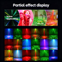 Éclairage décoratif de Noël, lumière disco DJ, projecteur LED à 60 motifs avec télécommande pour décorations de fêtes | YSH