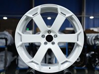 Rueda de Aleación Forjada Monobloque de 6 Radios, Acabado Blanco Brillante, 6061-T6, Rin de 18-24 Pulgadas, 5x112, 5x114.3, 5x120, para Ford Mustang, BMW M3/M4 G80 G82