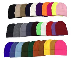 หมวกถักนิตติ้งใช้ได้ทั้งชายและหญิงหมวกบีนนี่ขนสัตว์พิมพ์โลโก้ผ้าแจ็คการ์ดสำหรับฤดูหนาวออกแบบได้ตามที่ต้องการ - Product Image 5