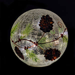 ที่มีคุณภาพสูงยอดนิยมแตกแก้วโต๊ะบอล & ลูกโลกที่มีไฟ Led สำหรับตกแต่งบ้าน - Product Image 2