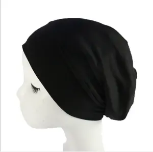 Popular Satin Silk Lined Sleep Beanie Slap Hat For Women