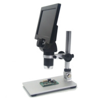Mikroskop Digital 1-1200x 12MP HD 7 inci LCD, alat solder perbaikan telepon Video elektronik untuk penilaian perhiasan Biologic