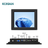 Moniteur HMI à écran tactile sans ventilateur de qualité industrielle de 15 pouces, PC à panneau Intel pour le contrôle de l'automatisation industrielle