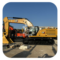 Excavatrice sur chenilles d'occasion CAT 350 pour la construction de fondations, 46 tonnes, CAT349D2L, CAT352, CAT355, équipement de terrassement, exportateur