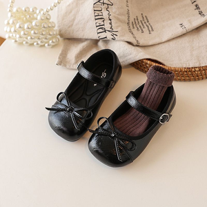 Zapatos de Vestir para Niñas, Nuevo Estilo Otoñal con Lazo, Calzado Infantil Esencial y Cómodo, Zapatos Planos de Vestir - Product Image 4