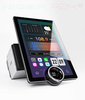 Autoradio Android 13 universel avec écran OLED rotatif 2K de 11,5 pouces, navigation GPS et aide au recul par détection de mouvement