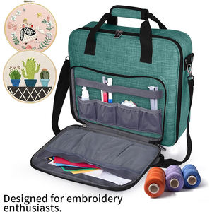 Free Sample Custom 2025 Fashion <b>Water</b> Resistant Travel Universal Tote Bag Sewing Machine Carrying <b>Case</b> - Product Image 4