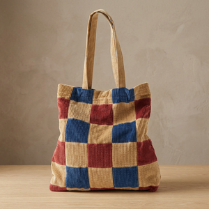 Casual Tote <b>Bag</b> Open Closure Cotton Unisex - Product Image 3