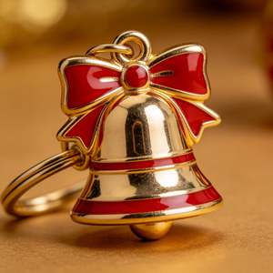 Porte-clés métallique de Noël durable en gros, porte-clés en alliage pour les magasins de cadeaux, la vente au détail saisonnière et les marchés de souvenirs - Product Image 2