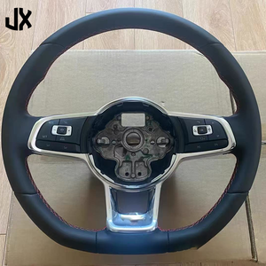 Volants de voiture pour Volkswagen MK7 MK6 R <span class=keywords><strong>Golf</strong></span> 7 Gti <span class=keywords><strong>Golf</strong></span> 6 Jetta Passat pour VW CC Volant en cuir - Product Image 1