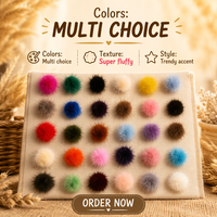 Vente en gros fabricant : Accessoires boule de fourrure entière de 3 cm, accessoires vestimentaires, pendentif DIY, mode quatre saisons