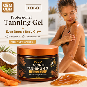 Gel Acelerador de Bronceado Intensivo con Efecto Picor Extremo, Loción Bronceadora Oscura de Zanahoria para Uso en Solárium, Cuidado Corporal - Product Image 1