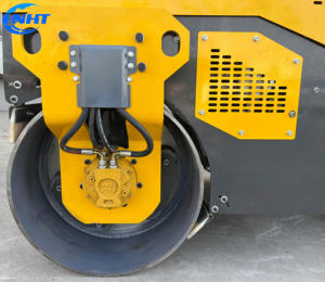 Compacteur routier vibratoire diesel mini à double tambour avec transmission hydraulique et moteur/pompe/moteur/engrenage - Product Image 2