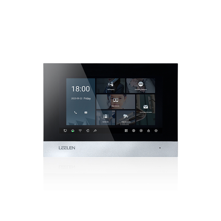 Leelen thông minh Video intercom 7 inch bức tường Video màn hình rtos hệ thống TCP/IP liên lạc không dây hệ thống đối với trang chủ