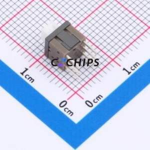 2010751102 Push Button Switch DIP-6P,5.8x5.8mm Switch Single Pole Single Throw Normally Open No Lock Square Button Through Hole - Product Image 2