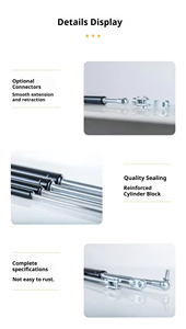SINGSAM Vérins à gaz robustes SS15/SS18/SS22, force <span class=keywords><strong>de</strong></span> support 90-100 lbs, en acier inoxydable résistant à la corrosion/à la rouille pour - Product Image 2