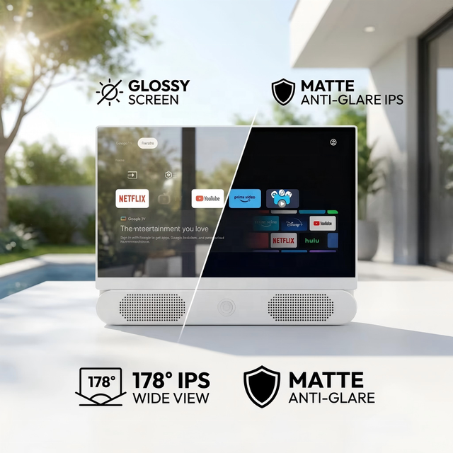 24 Inch Portable TV with Built-in Rechargeable Battery 10000mAH | 1080P FHD IPS Google Smart TV | WiFi Outdoor RV & Camping