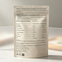 Sachet Mylar personnalisé refermable à fermeture éclair, pochette alimentaire verticale pour l'emballage de poudre de protéines de lactosérum