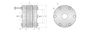 Écrou de serrage à expansion pour disque en acier, transmission de puissance de précision OEM, diamètre de trou de 10 mm, 1000 N.m