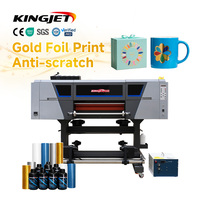 Impresora UV DTF 3 en 1, Impresora UV DTF A2 con I3200, Impresora UV DTF y Plotter de Cama Plana, Impresora UV DTF de 60 cm