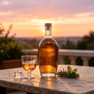 Botella Vacía Cuadrada de Vidrio Transparente de 700 ml para Vino Blanco, Vodka, Whisky, Brandy, Ginebra, Tequila y Licores, con <span class=keywords><strong>Corcho</strong></span> - Product Image 1