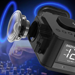 Factory OEM Multi Function <b>Digital</b> Alarm <b>Clock</b> FM Radio 10W Wireless Charger BT Speaker USB Output LED Display Desktop Radio - Product Image 6